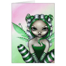 "Spearmint Sprite" Greeting Card