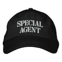"SPECIAL AGENT" EMBROIDERED CAP BASEBALL CAP