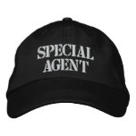 "SPECIAL AGENT" EMBROIDERED CAP embroidered hats