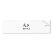 Special Boy with Running Girl Bumper Stickers