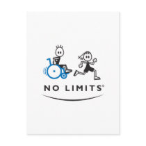 Special Boy with Running Girl Postcard
