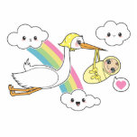 Special Delivery - Stork & Baby photo sculptures