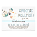 Special Delivery - Vintage Stork Custom Announcements