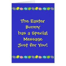 Special Easter Message Greeting Cards