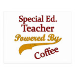 Special Ed. Teacher Powered By Coffee Postcard