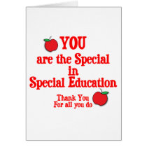 Special Education Appreciation Greeting Card