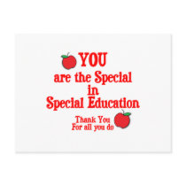 Special Education Appreciation Post Cards