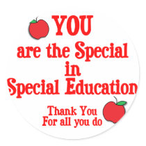 Special Education Appreciation Sticker