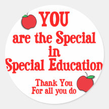 Special Education Appreciation Sticker