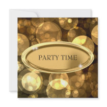 Special Event Elegant Black & Gold Bubbles 2