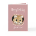 Special Friend Birthday Cute  Mouse Greeting Card