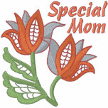 Special Mum with Floral Openwork embroidered shirts