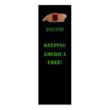 special operations command socom bookmarker business cards