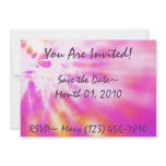 Special Pink Tie Dyed Invitations