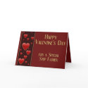 Special Step Father Masculine Valentine Card