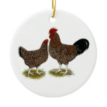 Speckled Sussex Chickens ornaments