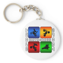 Spectacular Motocross Key Chain