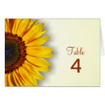 Spectacular Sunflower Table Card