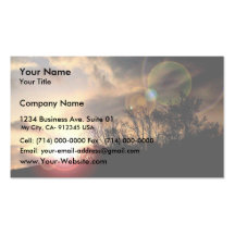 Spectacular Sunrise In The Southern Appalachian Mo Business Card Templates
