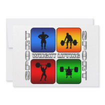 Spectacular Weight Lifting Personalised Invites