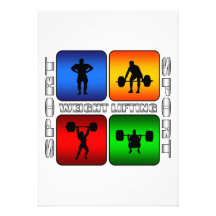 Spectacular Weight Lifting Personalized Invitation