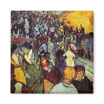 Spectators in Arena at Arles, Vincent van Gogh Magnets