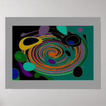 SPECTRA MARBLE Abstract Poster