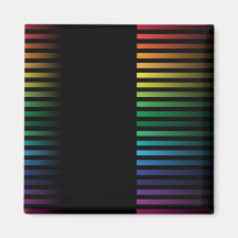 Spectral Strips Fridge Magnets