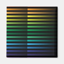 Spectral Strips Fridge Magnets