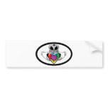 Spectrum Claddagh Bumper Sticker