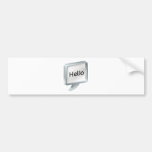 Speech bubble bumper stickers