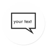 Speech bubble stickers