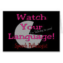 Speech Pathologist "Watch Your Language" cards