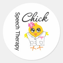Speech Therapy Chick Sticker