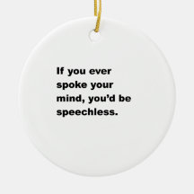 Speechless Christmas Ornaments