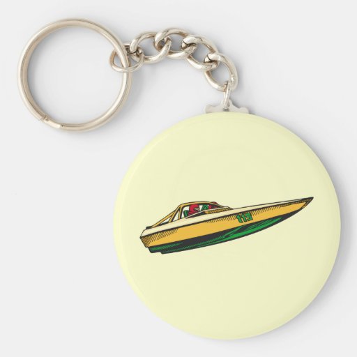 Speed Boat Key Chains