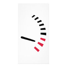 Speed car racing customized photo card