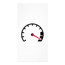 Speed car speedometer photo cards