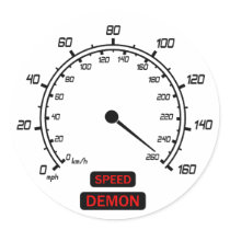 Speed Demon Stickers