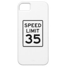 Speed Limit 35 MPH Sign iPhone 5 Case