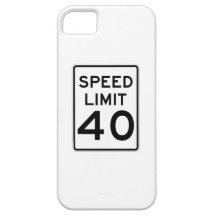 Speed Limit 40 MPH Sign iPhone 5 Case