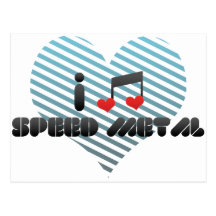 Speed Metal fan Post Card