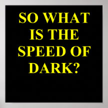 speed of dark. poster