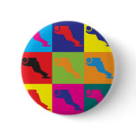 Speed Skating Pop Art buttons