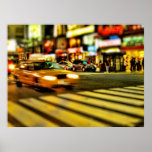 Speeding NYC taxi posters