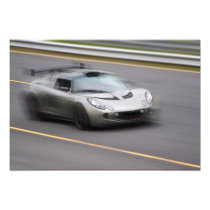 Speeding Sports Car Photo Print