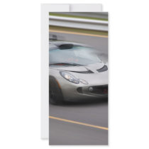Speeding Sports Car Full Color Rack Card