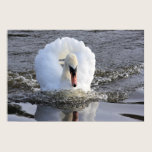 Speeding Swan Print