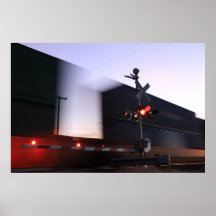 Speeding Train Poster