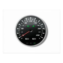 Speedometer Post Cards